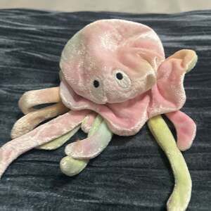 TY "goochy" Jellyfish Beanie Baby 1999 Aquatic Ocean Stuffed Animal G36 - Israel